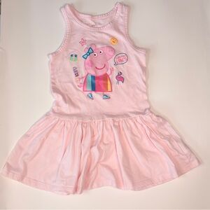 Peppa Pig Pink Graphic Tank Dress 3-piece pack